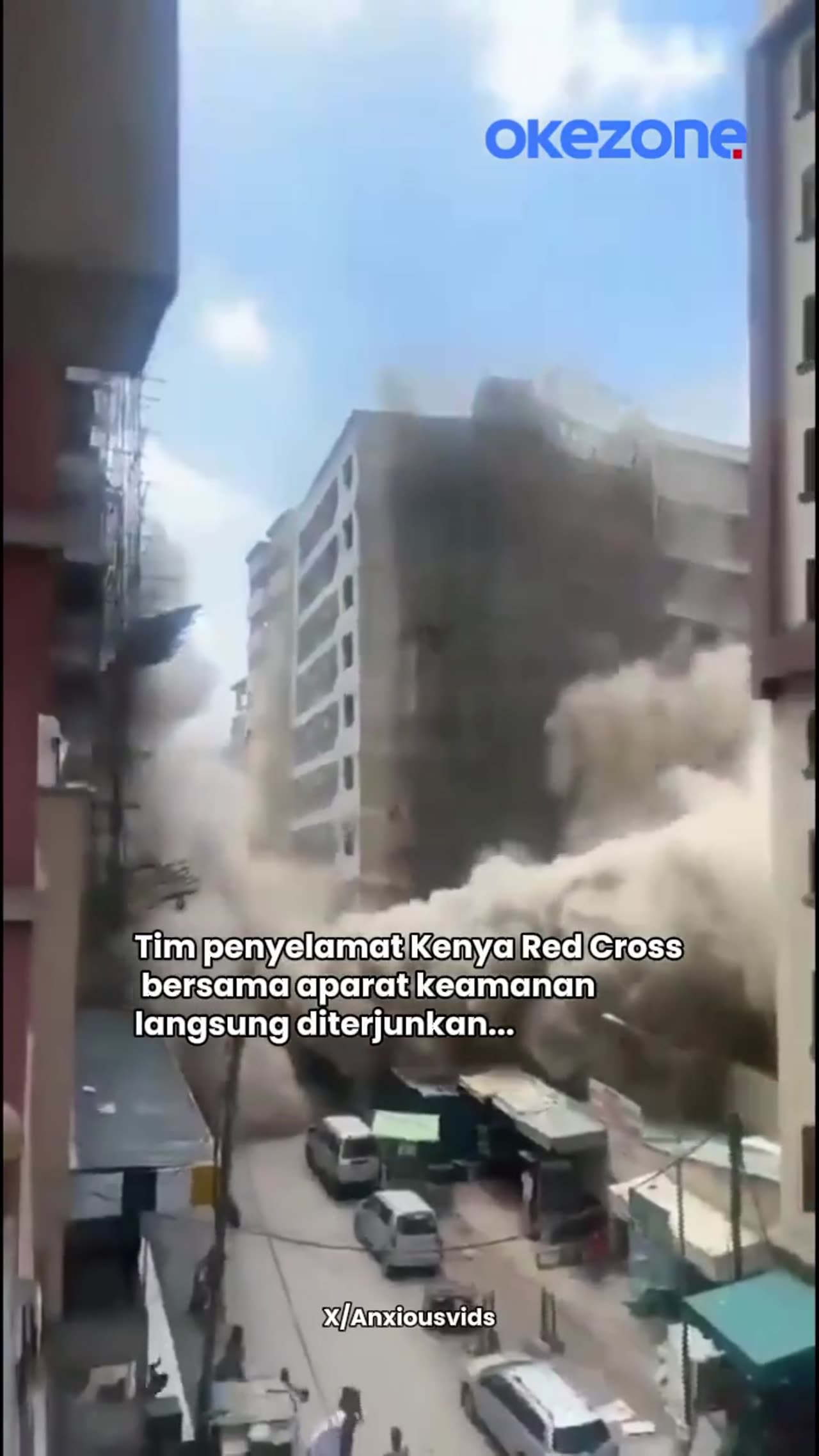 Video: Sebuah Gedung Bertingkat Yang Masih Dalam Proses Pembangunan Ambruk