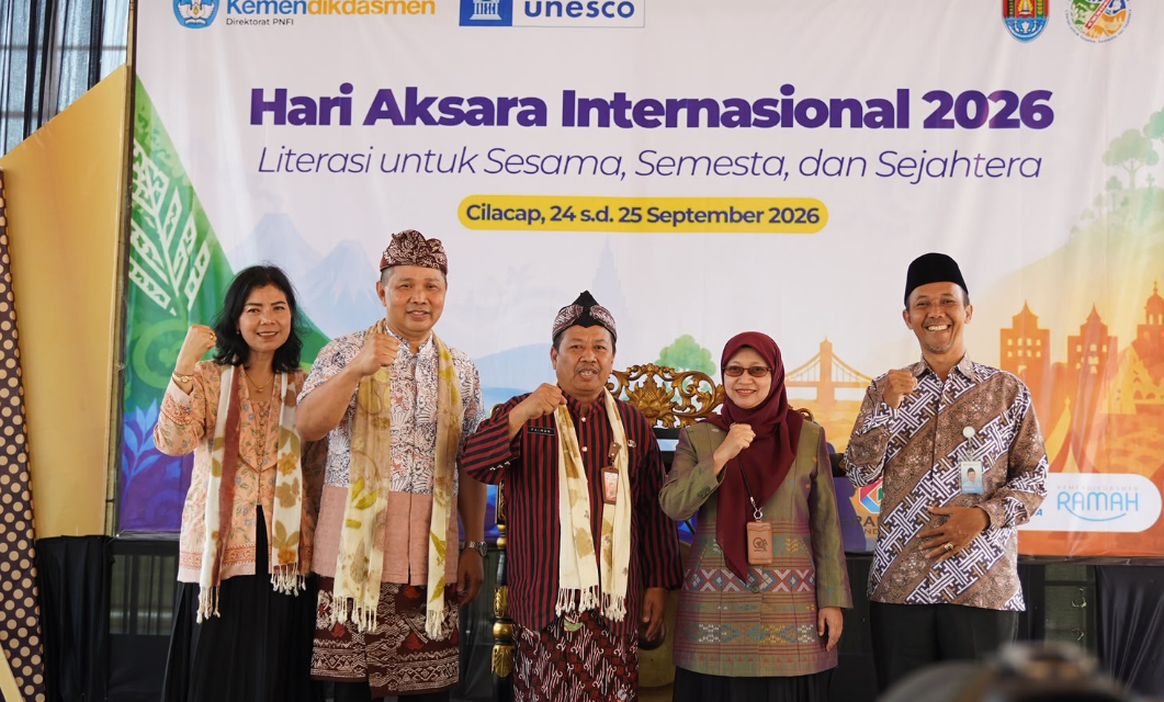 Hari Aksara Internasional ke-60 Digelar di Cilacap, Literasi Didorong Jadi Kunci Kesejahteraan Masyarakat