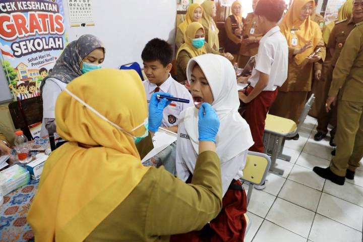 CKG Sekolah di Kota Tangerang Makin Masif, 203.271 Siswa Sudah Mendapat Pemeriksaan