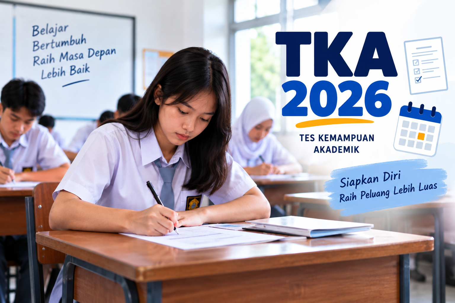 TKA 2026: 3,5 Juta Siswa Sudah Mendaftar, Ini Jadwal dan Hal yang Perlu Dipersiapkan Sekolah