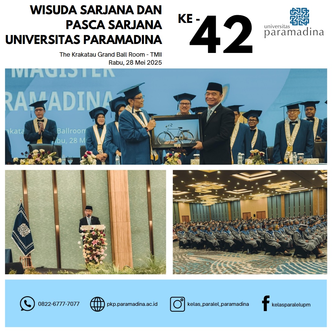 Wisuda Sarjana dan Pascasarjana Universitas Paramadina ke-42