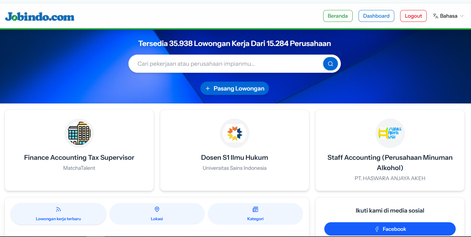 19 Website Lowongan Kerja Resmi Dan Terpercaya Di Indonesia
