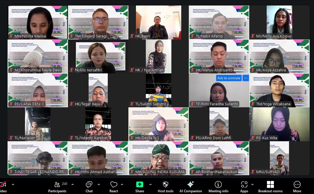 Pembukaan dan Pengarahan Mahasiswa Baru Program Kelas Karyawan Universitas Proklamasi 45 Semester Ganjil TA 2025/2026